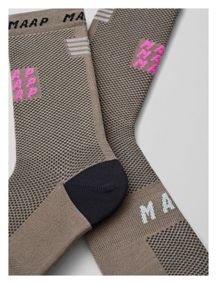 Chaussettes Maap Eclipse Marron/Noir