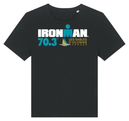 T-Shirt Manches Courtes Ironman 70.3 Les Sables D'Olonne Noir Femme