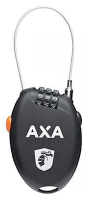 ANTIVOL VELO CABLE A COMBINAISON AXA ROLL NOIR L750mm DIAM 1.6mm