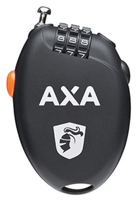 CAVO DI COMBINAZIONE ANTIVELENO BICICLETTA AXA ROLL NERO L750mm DIAM 1,6mm