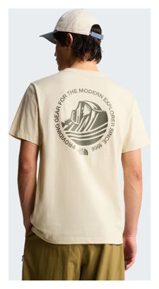 Maglietta The North Face Monte Graphic Beige da uomo