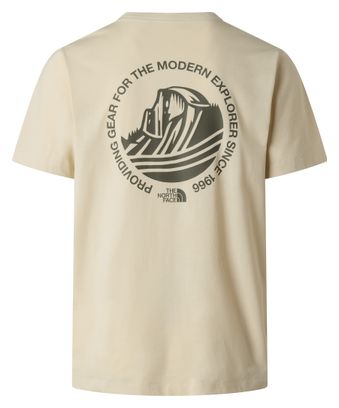 Maglietta The North Face Monte Graphic Beige da uomo