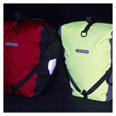 Borsa per bici Ortlieb Back Roller 20L alta visibilità nero giallo riflesso nero