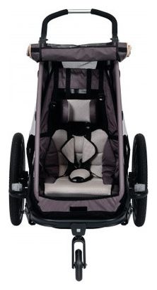 XLC Mono S 20'' Kinderanhänger Anthrazit Grau Beige