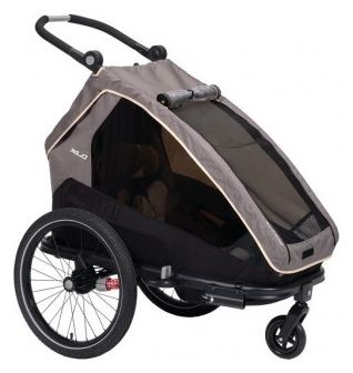 Rimorchio per bambini XLC Mono S 20'' Grigio Antracite Beige