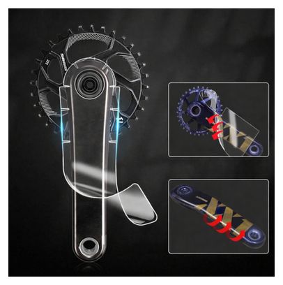 Films de protection pour manivelle VTT – Lot de 2 (transparent)
