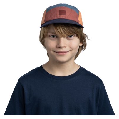 Casquette Enfant Buff 5 Panel Go Bleu/Orange