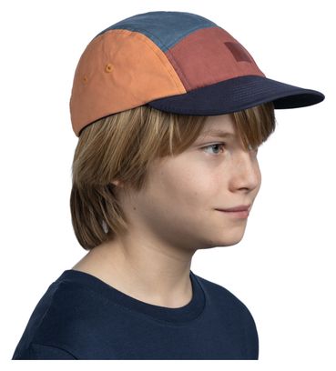 Casquette Enfant Buff 5 Panel Go Bleu/Orange