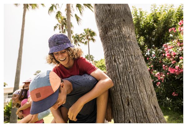 Casquette Enfant Buff 5 Panel Go Bleu/Orange