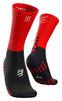 Compressport Mid Compression Socks Black Red