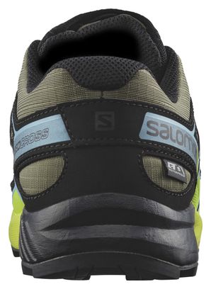 Chaussures de Randonnée Waterproof Enfant Salomon Speedcross CSWP Khaki/Jaune