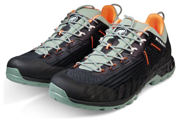 Chaussures d'Approche Mammut Alnasca Knit III Low Vert/Noir