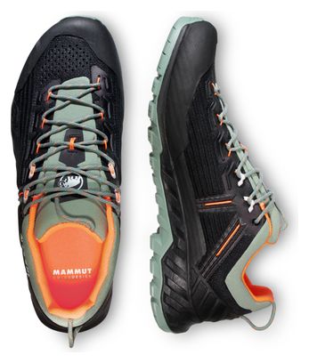 Chaussures d'Approche Mammut Alnasca Knit III Low Vert/Noir