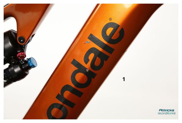 VTT Électrique Tout-Suspendu Cannondale Moterra SL 2 12V 600Wh Shimano 85Nm MX (29/27.5'') Orange T.M 163/175cm - Produit Reconditionné