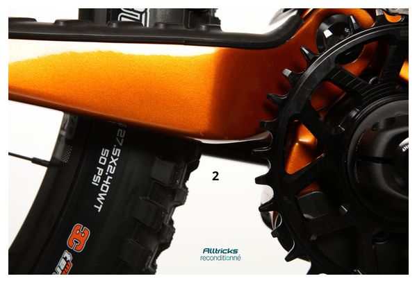 VTT Électrique Tout-Suspendu Cannondale Moterra SL 2 12V 600Wh Shimano 85Nm MX (29/27.5'') Orange T.M 163/175cm - Produit Reconditionné