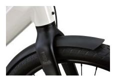 Raleigh ONE Elektro-Citybike mit Riemenantrieb, 1 Gang, 27,5 Zoll, Weiß