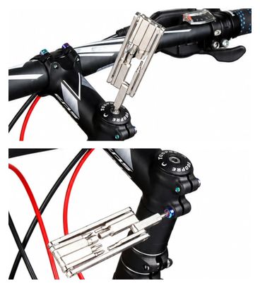 Toopre 8-in-1 kompaktes Fahrrad-Multitool Inbusschlüssel Torx T25 und Schraubendreher