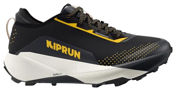 Scarpe da trail Kiprun Kipsummit Waterproof Nero/Arancione da uomo