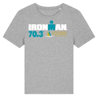 Ironman 70.3 Les Sables D'Olonne Kurzarm T-Shirt Grau Damen