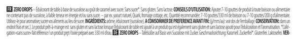 Zero Drops (50ml) - Biotech Usa - Caramel - Arômes Et édulcorants