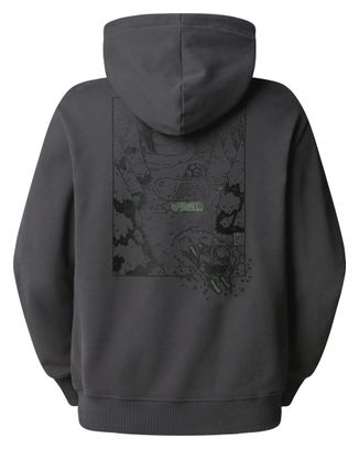The North Face Powder Days Graphic Kapuzenpullover Grau Unisex
