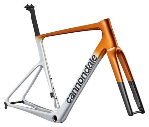 Cannondale SuperSix EVO Hi-MOD Framekit Oranje/Zilver/Zwart