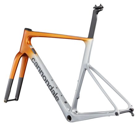 Cannondale SuperSix EVO Hi-MOD Framekit Oranje/Zilver/Zwart