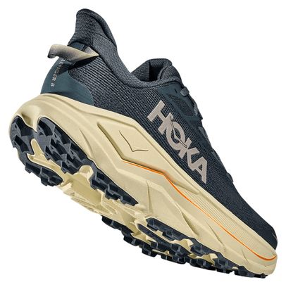 Hoka Challenger 8 Trail-Schuhe, groß, blau/orange, Herren