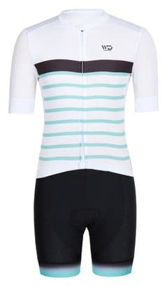 Cuissard de cyclisme femme MARINA noir/vert