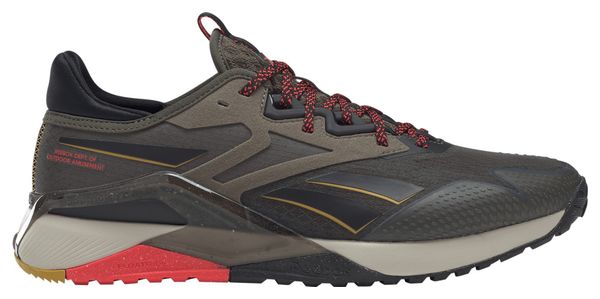 Schuhe Reebok Nano X2 TR Adventure Khaki / Rot