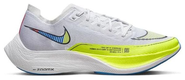 Nike ZoomX Vaporfly Next% 2 Weiß Gelb Blau