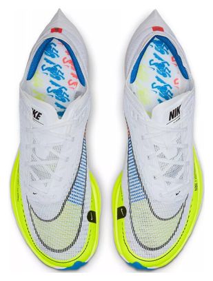 Nike ZoomX Vaporfly Next% 2 Weiß Gelb Blau