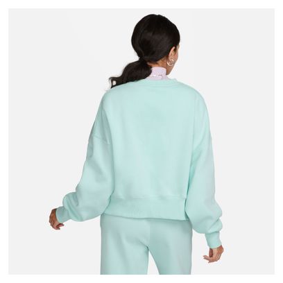 Langärmeliges Sweatshirt für Damen Nike Sportswear Phoenix Fleece Blau