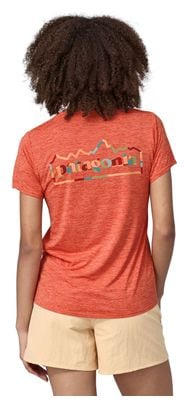 Camiseta técnica para mujer Patagonia Cap Cool Daily Graphic Naranja