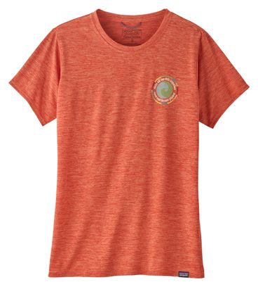 Camiseta técnica para mujer Patagonia Cap Cool Daily Graphic Naranja