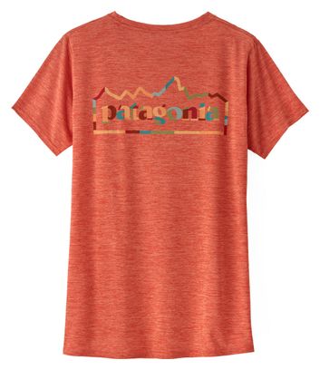 Patagonia Cap Cool Daily Graphic Orange Women's Technical T-Shirt
