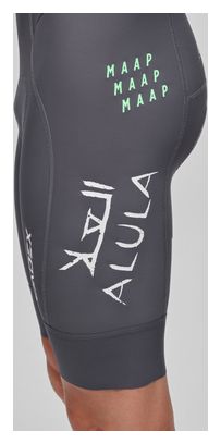 Culote corto Maap GreenEDGE 26 Gris/Verde para hombre