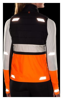 Veste thermique sans manches Brooks Run Visible 2.0 Blanc/Orange Femme