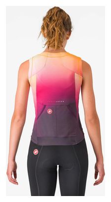 Castelli Speed 3 Triathlon Top Donna Blu Arancione