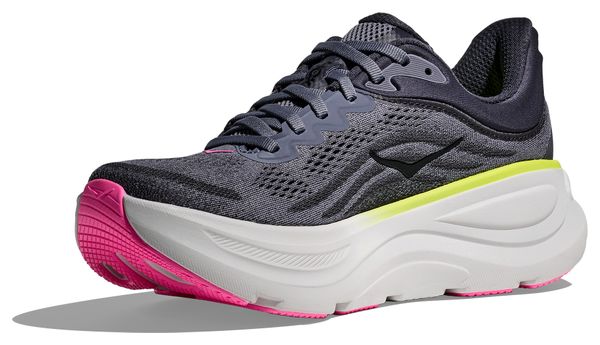 Hoka Bondi 9 Grey/Rose Women's Running Shoes