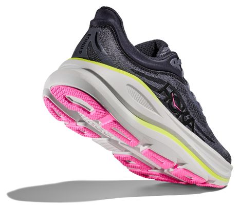 Hoka Bondi 9 Grey/Rose Women's Running Shoes