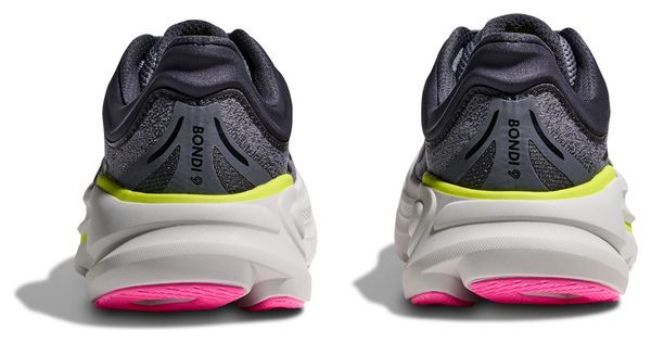 Hoka Bondi 9 Grey/Rose Women's Running Shoes
