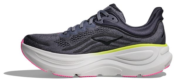Hoka Bondi 9 Grey/Rose Women's Running Shoes