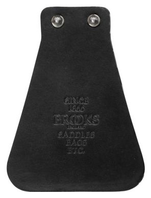 Bavette de Garde-Boue Brooks England Leather Mud Flap Noir