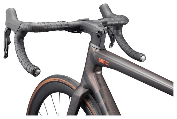 Vélo de Route BMC Teammachine SLR 01 Six Shimano Ultegra Di2 12V 700 mm Carbone à Paillettes Rouges 2027