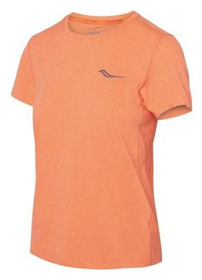 Tee-shirt manches courtes Saucony Time Trial Campfire Campfire Orange Femme