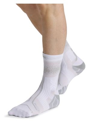 X-Socks Trailrun Terraskin Perform Crew sokken, wit/grijs