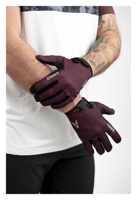 Gants Animoz Wild Bordeaux