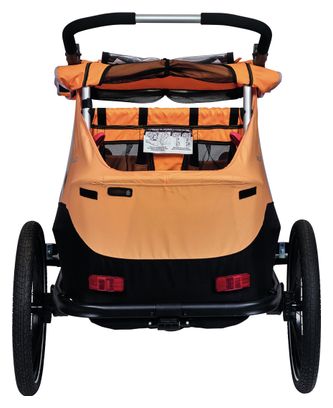 Remolque para niños XLC Duo S 20' gris antracita naranja