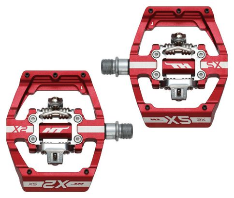 Pedales HT Clipless X2 SX Red